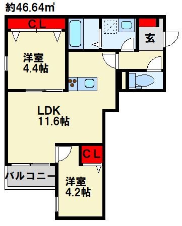 J春日原 間取り