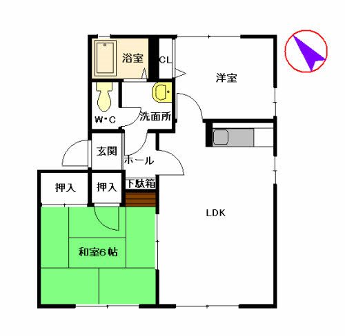 グリーンヒル南片江 間取り