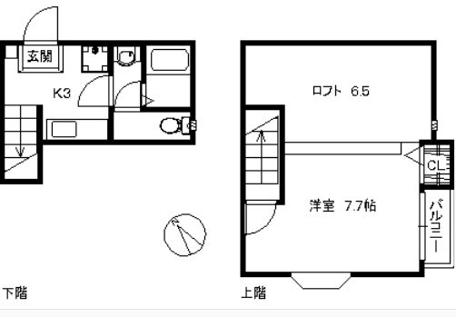 メゾネット千早 間取り
