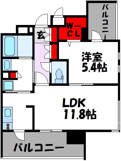 エンクレスト天神LINK 間取り