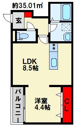 板付7丁目AP 間取り