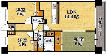ジオ・イニシア博多駅前  間取図