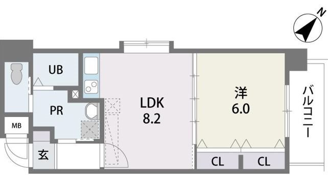 エスポワール南福岡 間取図
