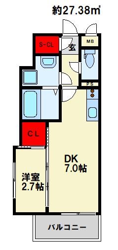 リアンレガーロ雑餉隈駅Ⅱ 間取り　※現状優先