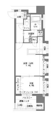 アクタス博多Vタワー  間取りです。