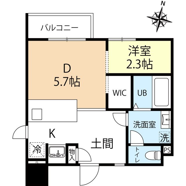 デュオフラッツ西新WEST 間取り