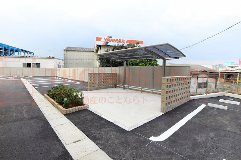 アンウーダ新宮 敷地内に駐輪場は2箇所ございます。