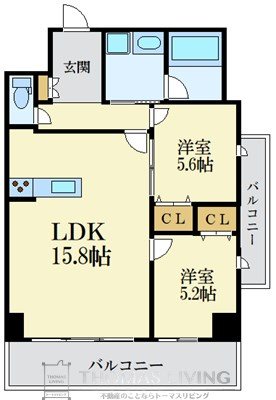 LEXUSGARDEN　箱崎タワーズ　EAST 間取り