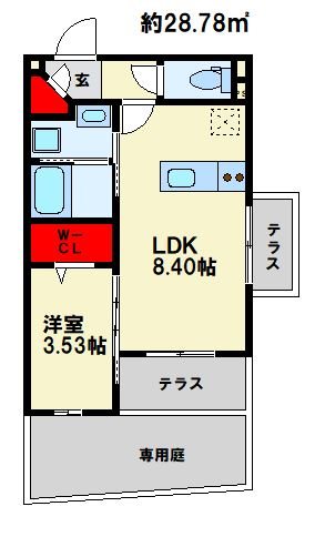 Alivis南福岡north 間取り　※現状優先