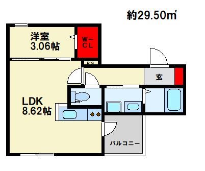 Alivis南福岡south 間取り　※現状優先