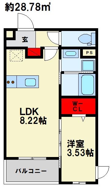 Alivis南福岡north 間取り　※現状優先