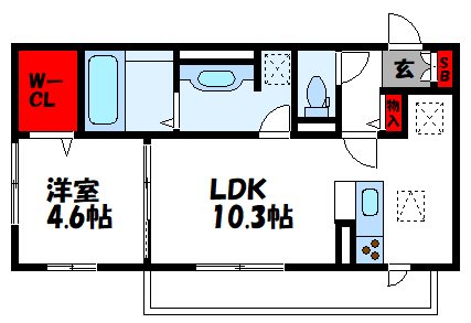 D-room香住ケ丘 間取り