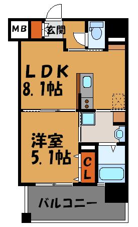 アソシアグロッツォ天神ザ・ガーデン 間取り