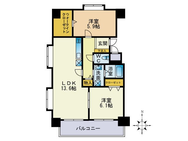 イーストコート箱崎 間取り