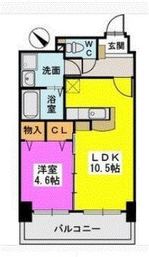 ル・セレクト山王 間取り図です