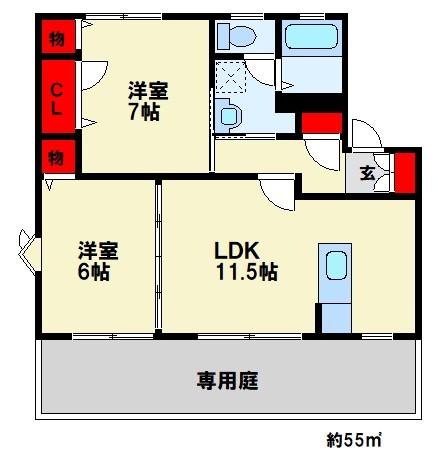 フリーデン8 間取図