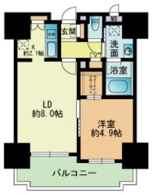 RJRプレシア吉塚駅前 間取