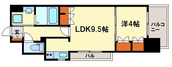RJRプレシア南福岡 間取図