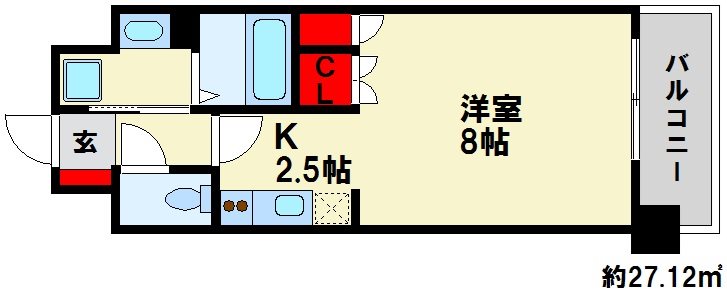 RJRプレシア南福岡 間取図