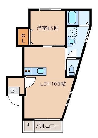 カトレア天神 間取り