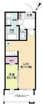 MODERN　PALAZZO天神北Ⅱ 間取り