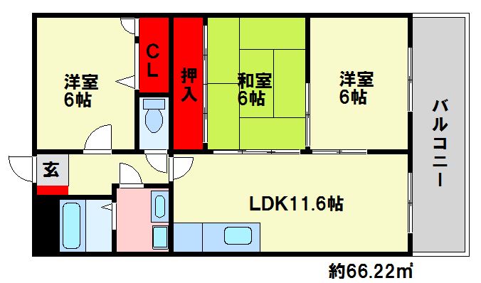 ロワイヤルシャトー 間取図　※現状優先