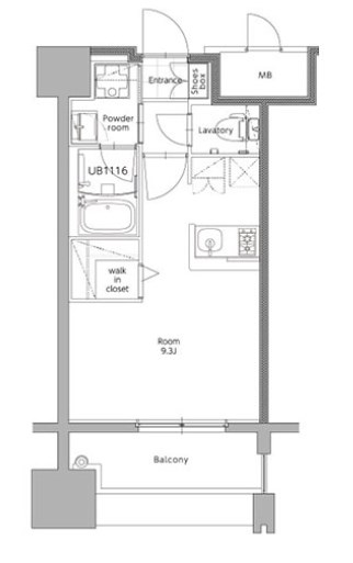 エンクレスト博多STYLE  間取り図です。