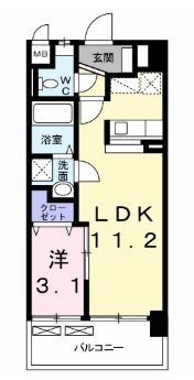 グローヴ・ガーデンE 間取り