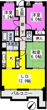 ガーデンライフ和白丘壱番館 間取り