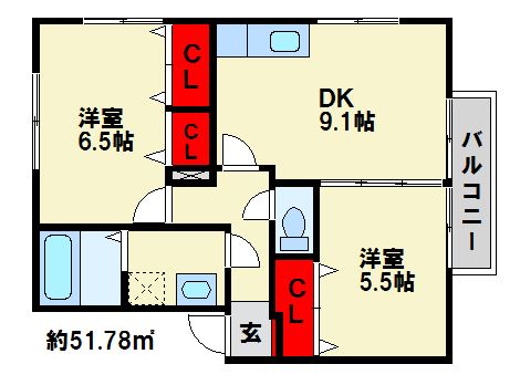 ルナ 間取図　※現状優先