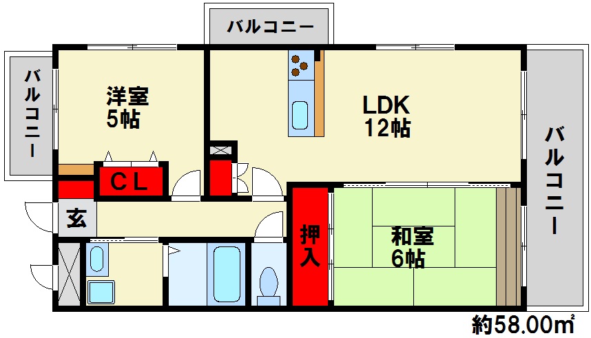アプリコート春日 間取図