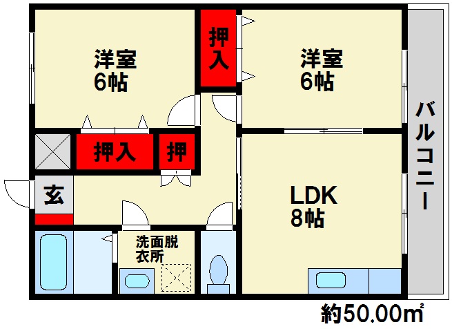 ライズリチャーズⅡ 間取図