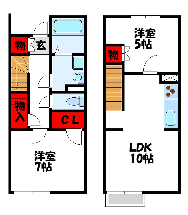 レオネクスト水晶館Ⅲ 間取り