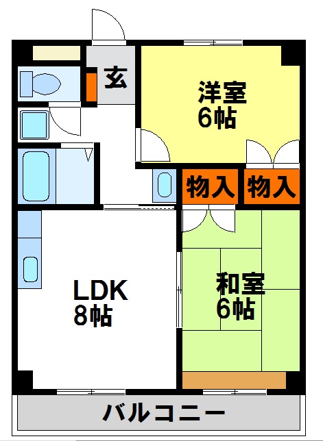 いずみハイツ太宰府 間取り図