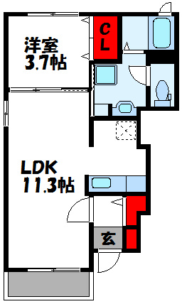 エトワール 広々したお部屋に住みたい単身の方や、1階のお部屋ですので小さいお子様のいらっしゃる方にもおすすめです