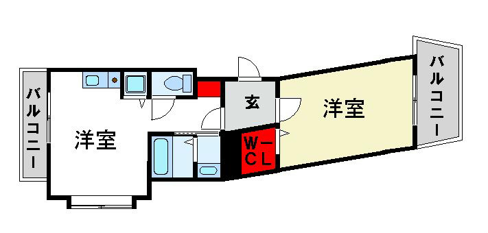 陶山第２ビル 間取図　福岡の賃貸物件はトーマスリビングまで