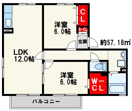 セジュール神松寺 間取り