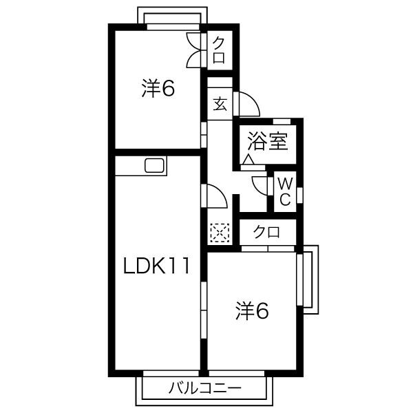 セジュール香里 間取り