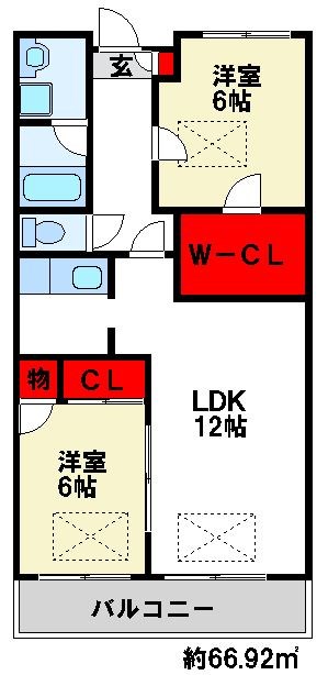 ルネス都府楼 間取り図　駅近人気物件です。