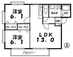 ガーデンハウス飯倉 ※反転タイプ