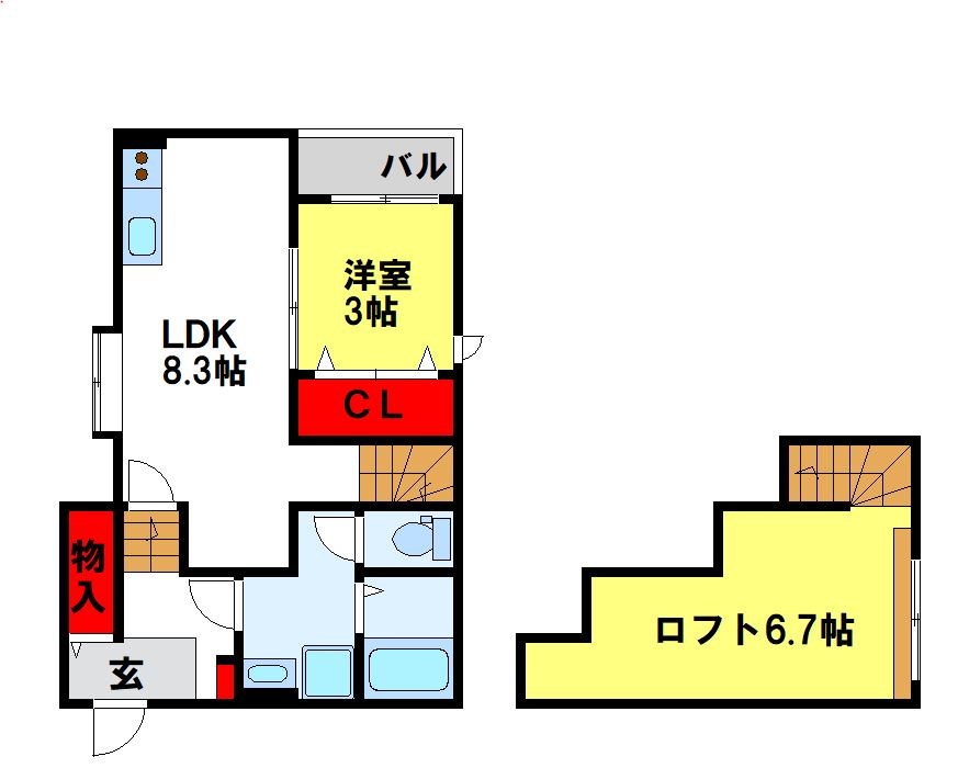 AR・Twins二日市Ⅱ 間取り