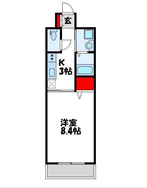 ピンズ赤間駅前 間取り