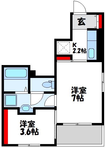 グレイス田熊　A棟 間取り