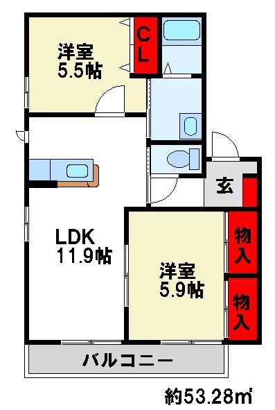 エトワールディアス 間取り　太宰府市・筑紫野市の賃貸物件はトーマスリビングまで
