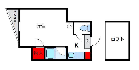 コスモハイツ　Ⅱ 間取