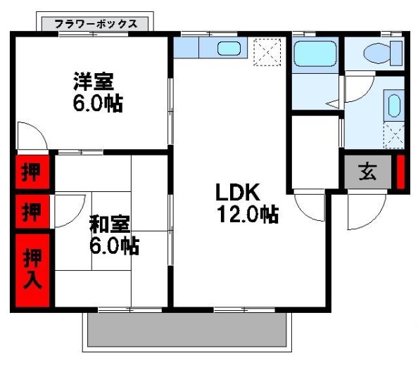 セジュール福間 間取図