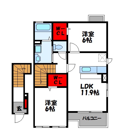 アグレアブルハウス花水木　B棟 粕屋町でのお部屋探しは、トーマスリビング粕屋店へご相談下さい