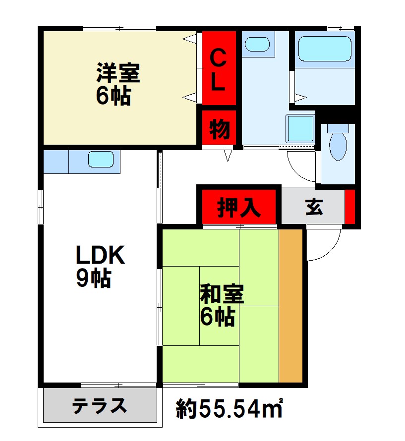 セジュール・アルジャン 間取図　つかいやすい人気の間取りです