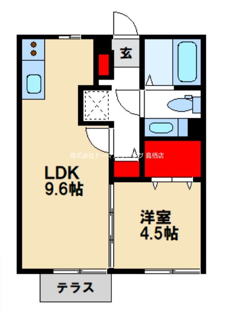 ジュネス鳥栖  閑静な住宅街で過し易い住環境