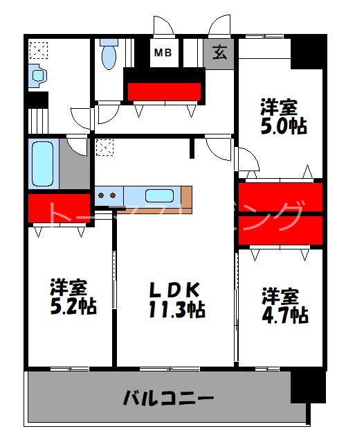 CINQ IWASE BLD 間取り